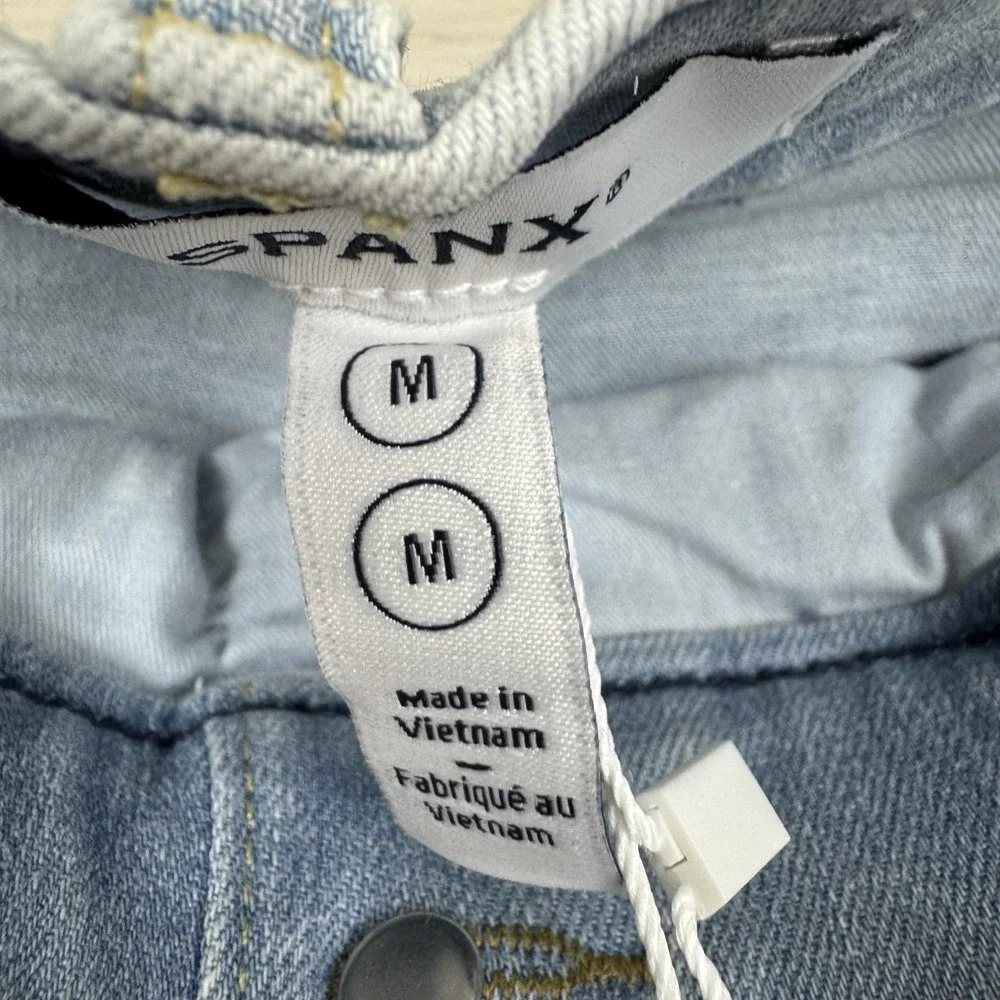 SPANX Pull On High Waist Denim Shorts 7